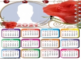 Calendar 2021 Red Roses
