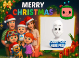 Merry Chistmas Cocomelon Picture Collage