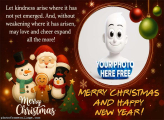 Let Kindness Arise Merry Christmas Custom Photo Frames