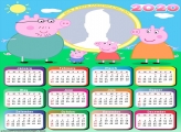 Family Peppa Pig Calendar 2020