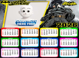 Calendar 2026 Batman Happy Birthday Photo Frame