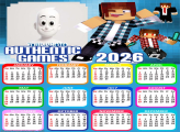 Calendar 2026 Authentic Games Picture Frames