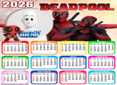 Calendar 2026 Dead Pool Printable Photo