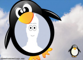 Photo Collage Frame Penguin Cartoon