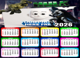 Calendar 2026 Huck vs Batman Photo Collage Templates