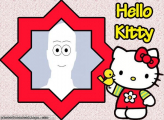 Hello Kitty Pink Background Frame Digital