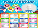 Calendar 2026 Baby Shark Photo Editor with Frames