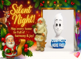 Silent Night Merry Christmas online collage creator