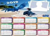 Blue Macaw Movie Rio Calendar 2019