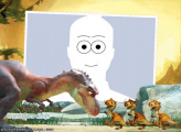 Dinosaurs Cartoon Picture Frame Free