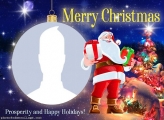 Frame Picture Santa Claus Merry Christmas