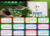 Calendar 2026 The Incredible Hulk Custom Collage