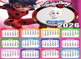 Calendar 2026 LadyBug Photo Collage Framed