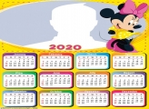 Minnie Mouse Yellow Dress Calendar 2020