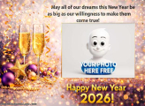 Digital picture collage for New Year 2026