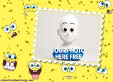 Spongebob Faces printable photo frame