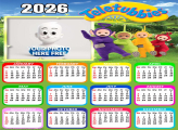 Calendar 2026 Teletubbies with Photo Frames