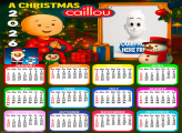 Calendar 2026 Merry Christmas Caillou