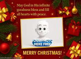 Goodness Bless Merry Cristmas free collage templates