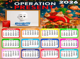 Calendar 2026 Merry Christmas Operation Present