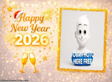 2026 festive photo frame happy new year