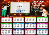 Calendar 2026 Children at School Merry Christmas
