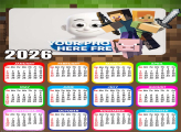 Calendar 2026 Photo Frame Minecraft