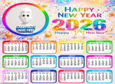 Calendar 2026 Color Happy New Year 2026