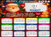 Calendar 2026 Santa Claus Happiness in the Heart