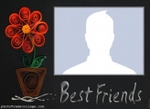 Best Friends Flowers Photo Montage