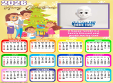 Calendar 2026 Family Blessed Photo Collage