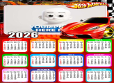 Calendar 2026 HotWheels