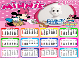 Calendar 2026 Minnie Happy Easter Free Collage