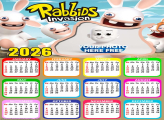 Calendar 2026 Rabbids Invasion Online Collage Creator