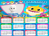 Calendar 2026 Baby Shark Candy Frame
