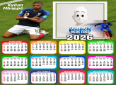 Calendar 2026 Kylian MbappÃ© Free Photo Maker