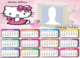 Calendar Hello Kitty Cartoon 2018