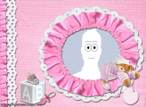 Baby Pink Clothes Picture Frame Collage