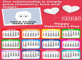 Calendar 2025 Message Valentines Day