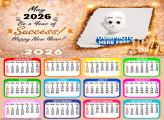 Calendar 2026 New Year memories collage 2026 Success