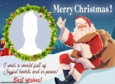 Santa Claus Best Wishes for You Photo to Collage