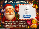 Santa Claus Happiness in the Heart frame collage online