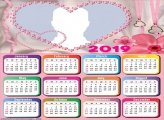 Romantic Heart Calendar 2019