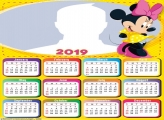 Minnie Yellow Dress Calendar 2019