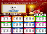 Calendar 2026 Merry Christmas and Happy New Year