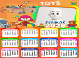 Calendar 2026 Toys Theme Photo Collage Framed