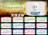 Calendar 2026 Blessed Happy Easter Photo Calendar