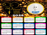 Calendar 2026 Faith Love Hope Happy New Year