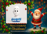 Have a wonderful Christmas Santa Claus frame