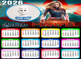 Calendar 2026 Captain Marvel Photo Frames Online